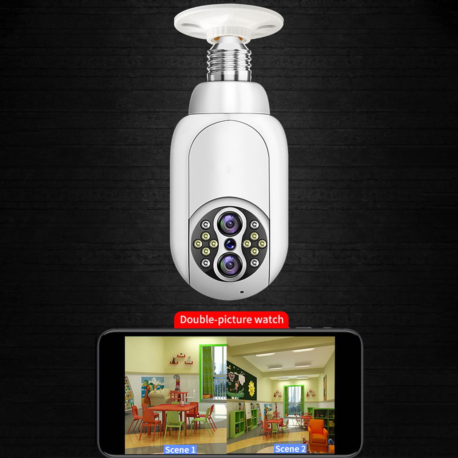 AZXY Wired Security Camera,Smart Security Cameras,Indoor/Outdoor Smart Pet Monitors for Home,4k Night Vision Wifi 360 Smart Surveillance Camera