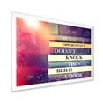 thumbnail image 2 of Designart 'If Opportunity Does Not Knock Build A Door On Books' Traditional Framed Art Print, 2 of 4