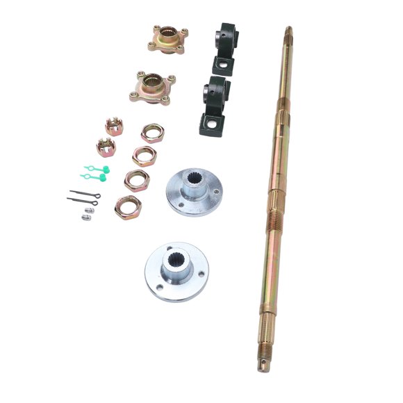 DIY Rear Axle Kit, 17 Teeth Fixing Mounts 24inch Go Kart Rear Axle Kit for 50-150CC for Drift Trikes