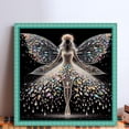 thumbnail image 2 of Hilo Algodón Ecológico Bordado 11CT 3 Hebras Impresión 45*45 Cm Kit Serie Personajes Punto Cruz Hadas Y Mariposas Coloridas Likrtyny, 2 of 9