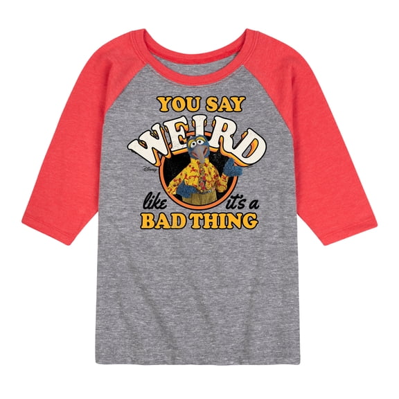 Muppets - Weird Like It's A Bad Thing - Toddler And Youth Raglan Graphic T-Shirt