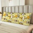 thumbnail image 6 of Disketp Garden Honeybee Gnomes Print Body Pillow Cover - Super Soft 20x54 Body Pillow Case,Long Side Hidden Zipper, 6 of 8