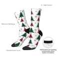thumbnail image 4 of Picia Buffalo Plaid Christmas Trees Print Athletic Socks for Men & Women – Cushioned Moisture-Wicking Crew Socks for Sports, Running, and Training, Soft & Breathable Size 5-11, 4 of 6