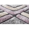 thumbnail image 2 of MDA Rugs Mateos Shag Contemporary Designed Area Rug Lavender/Ivory/Grey 2'3'' X 8' 8' Runner Living Room, Bedroom, Dining Room Rectangle, 2 of 4
