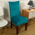 thumbnail image 5 of Velvet Dining Chair Slipcovers,2/4/6 Pcs Stretchy Super Fit Chair Protector Cover Removable Washable Anti-Dust Chair Covers for Dining Room Kitchen Banquet Wedding-2 Pcs-N, 5 of 5