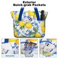 thumbnail image 2 of Tote Bag for Women - Lemon Shoulder Bag - Large Utility Work Duffle Bag with Zipper Handbag for Travel, Work, Sprots, 2 of 5