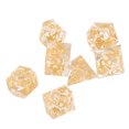 thumbnail image 3 of Resin Dices Set Smoothing Surfaces Dices Set Polyhedral Shapes Numbers Printing Transparent 7pcs Easy Rolling for Board Games, 3 of 7