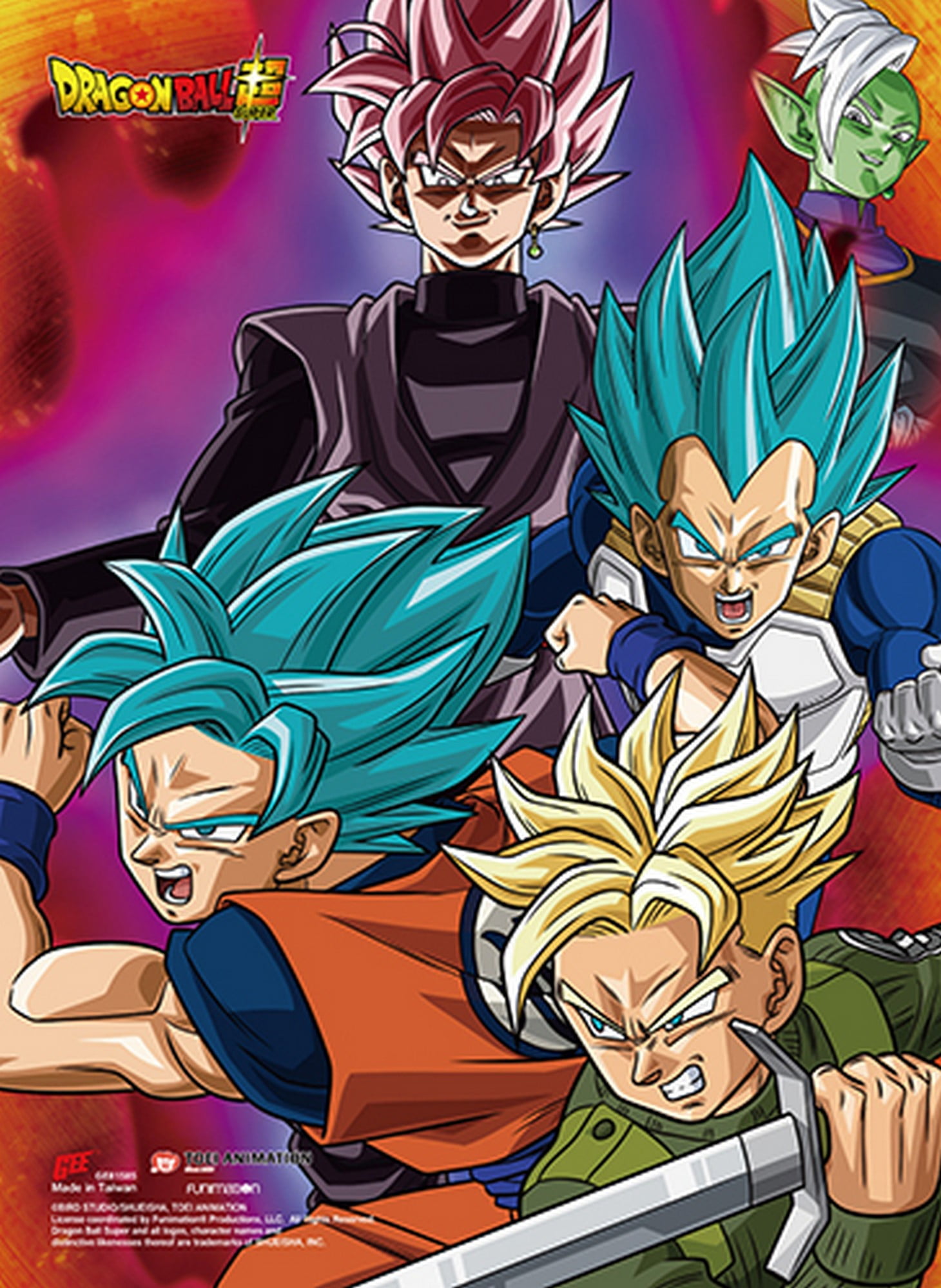 Dragon Ball Super Future Trunks Group Ss Wall Scroll 18.5"X25.2