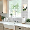 thumbnail image 5 of Green Bow Balloon Curtains 63 Inch Length for Living Room/Bedroom, Cute Bowknot Minimalist Solid Color Rod Pocket Privacy Door Curtains Decorative Tie Up Shade for Window 52"x63", 5 of 8