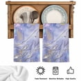 thumbnail image 5 of Purple Whales Coastal Kitchen Towels Set of 2, Beach Sea Ocean Nautical Absorbent Dish Towels for Kitchen, Microfiber Hand Towel, Quick Drying Tea Towel for Cleaning Decorative Dishcloths, 5 of 7