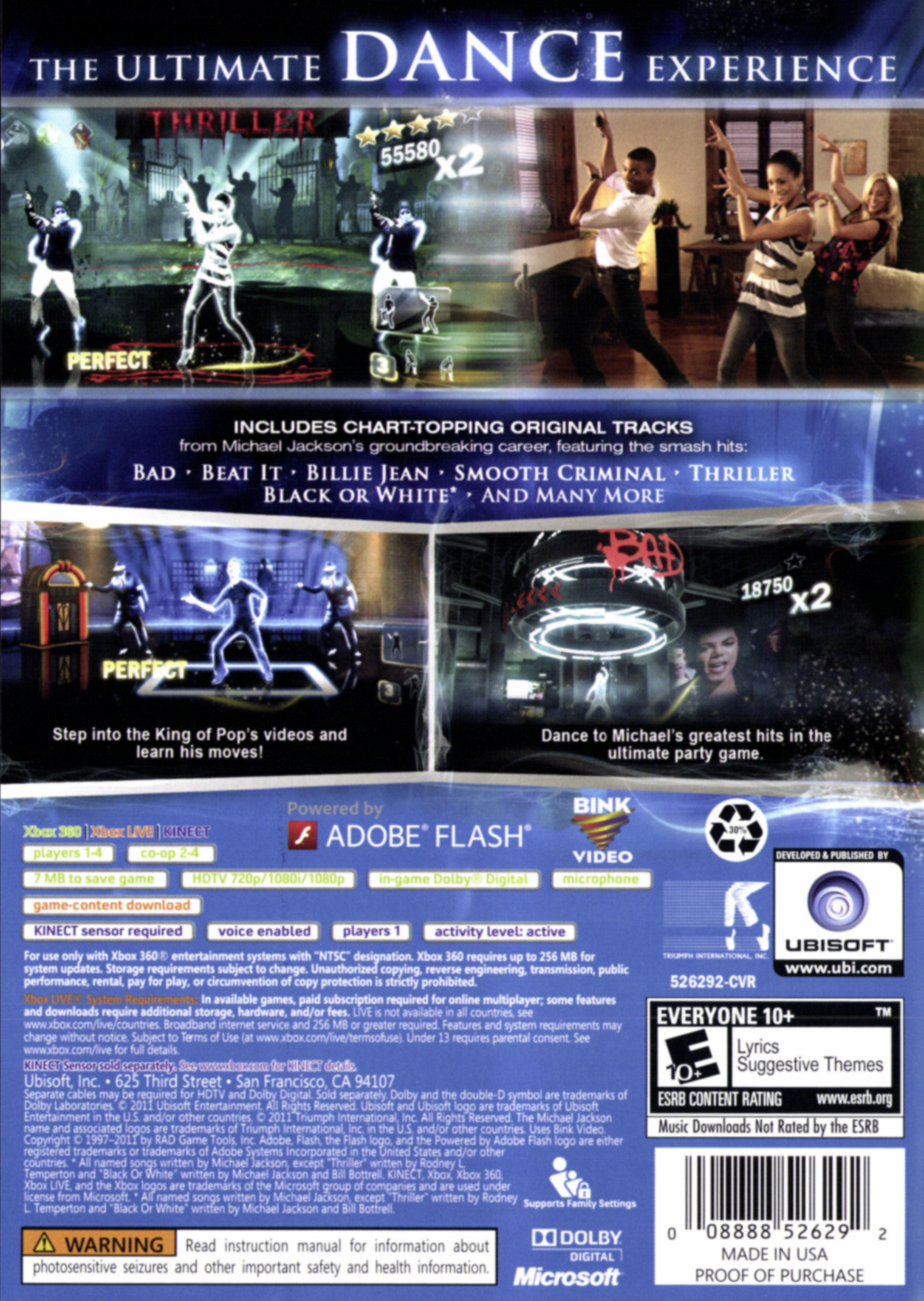 Michael Jackson The Experience (Xbox 360) Ubisoft, 8888526292 - image 2 of 6