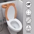 thumbnail image 3 of HELLHERO Little Deer Stylish Gifts 2 Piece Set Bathroom Toilet Cozy Set, Elastic Bottom Elastic Fabric Bathroom Toilet Lid Cover & Elastic Installation, 3 of 5