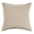 thumbnail image 6 of 20" X 20" Ivory And White 100% Cotton Zippered Pillow, 6 of 9