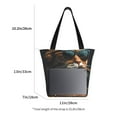 thumbnail image 4 of Uemuo Dapper Cat in Sunglasses Print Tote Bags for Women,Large Capacity Corduroy Bag,Reusable Grocery Shoulder Bag,Beach Tote with Zipper Closure, Daily Essentials, 4 of 7