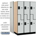 thumbnail image 4 of 15" Wide Double Tier 'S' Style Designer Wood Locker - 3 Wide - 6 Feet High - 21 Inches Deep - Gray, 4 of 4