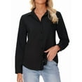 thumbnail image 2 of Vividaire Women's Shirts Casual Button Down Long Sleeve Wrinkle Free Blouse, 2 of 11