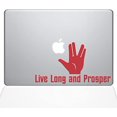 thumbnail image 1 of The Decal Guru Live Long and Prosper Decal Vinyl Sticker, 11" MacBook Air, Red (1349-MAC-11A-DR), 1 of 1