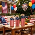 thumbnail image 6 of Darzheoy 3 Pcs Patriotic Wooden Block Decor Set, Star Stripes Table Centerpiece for Independence Day, Memorial Day, Veterans Day Home Decoration, 6 of 6