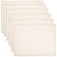 thumbnail image 1 of 6 Pcs Napperon Style Japonais Lin Coton Napperon Isolant Cœur Tapis de Restaurant, 1 of 8
