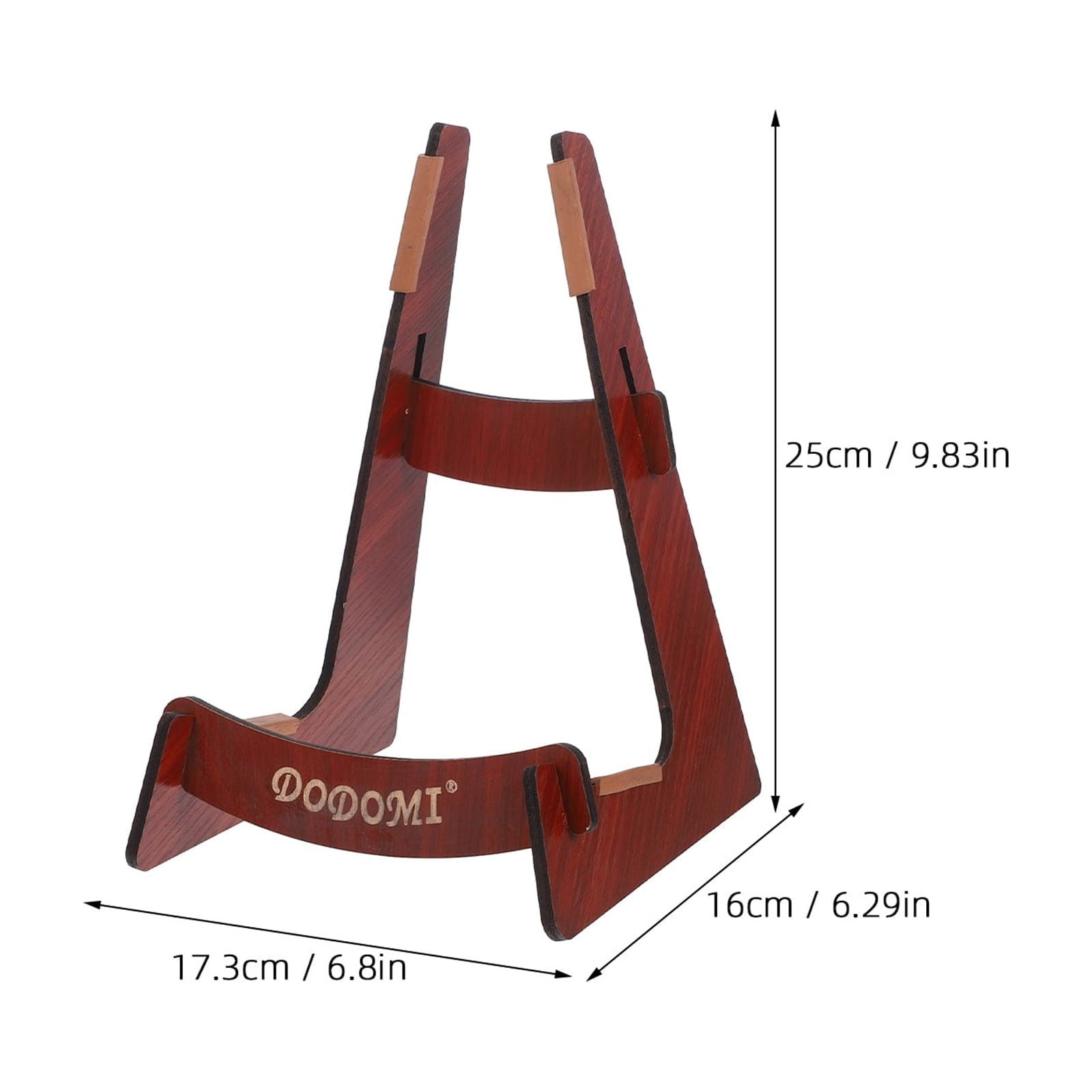 4 Count Guitar Stand Tuner Hanging Portable Display Frame Guitars Brown