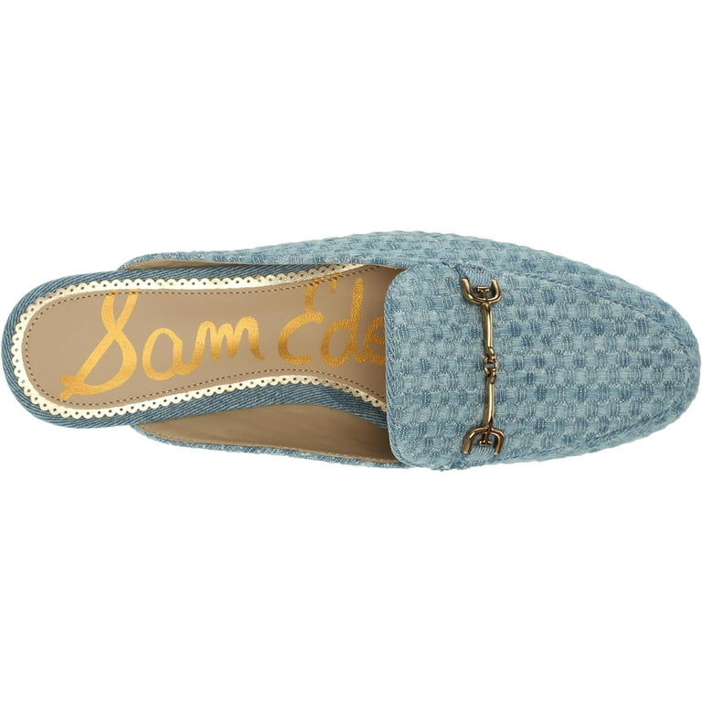 Sam Edelman Linnie Women's Montrose Blue Check Mule 7.5M - Walmart.com