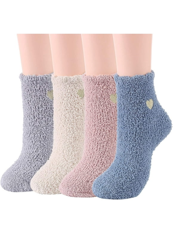 Fuzzy Valentine Socks