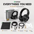 thumbnail image 6 of Wired Headphone, 40kHz High-Resolution DJ Stereo Headphones with 1/4" & 3.5mm Audio Jacks, Ideal for Recording, Mixing and Podcast Production, 6 of 10