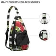 thumbnail image 2 of Farmhouse Floral Sling&nbsp;- Rustic Sunflower and Daisy Pattern, Multi-Functional Travel Pack, 2 of 4
