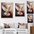 thumbnail image 4 of Designart "Serene Dove'S Presence" Dove Wall Art Living Room, 4 of 7
