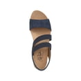 thumbnail image 3 of LIFE STRIDE Womens Navy Adjustable Strap 1" Platform Woven Cushioned Comfort Tango Round Toe Wedge Buckle Espadrille Shoes 9 M, 3 of 4