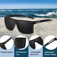 thumbnail image 3 of Gafas de sol VentiVenti 2020 para hombre Polarizadas UV400 Negro Brillante, 3 of 6