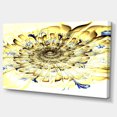 thumbnail image 2 of Light Yellow Digital Art Fractal Flower - Floral Canvas Art Print, 2 of 3