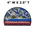 thumbnail image 2 of Jefferson Memorial, D.C. Embroidered Patch Iron/Sew-On Applique Travel Souvenir, 2 of 2