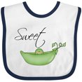 thumbnail image 3 of Inktastic Sweet Pea Girls Baby Bib, 3 of 4
