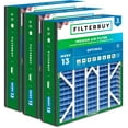 thumbnail image 1 of Filterbuy 20x25x5 MERV 13 (MPR 1900) Health Defense, Pleated HVAC AC Furnace Air Filters for Trion Air Bear, Generalaire, Skuttle, and More (3-Pack), 1 of 8
