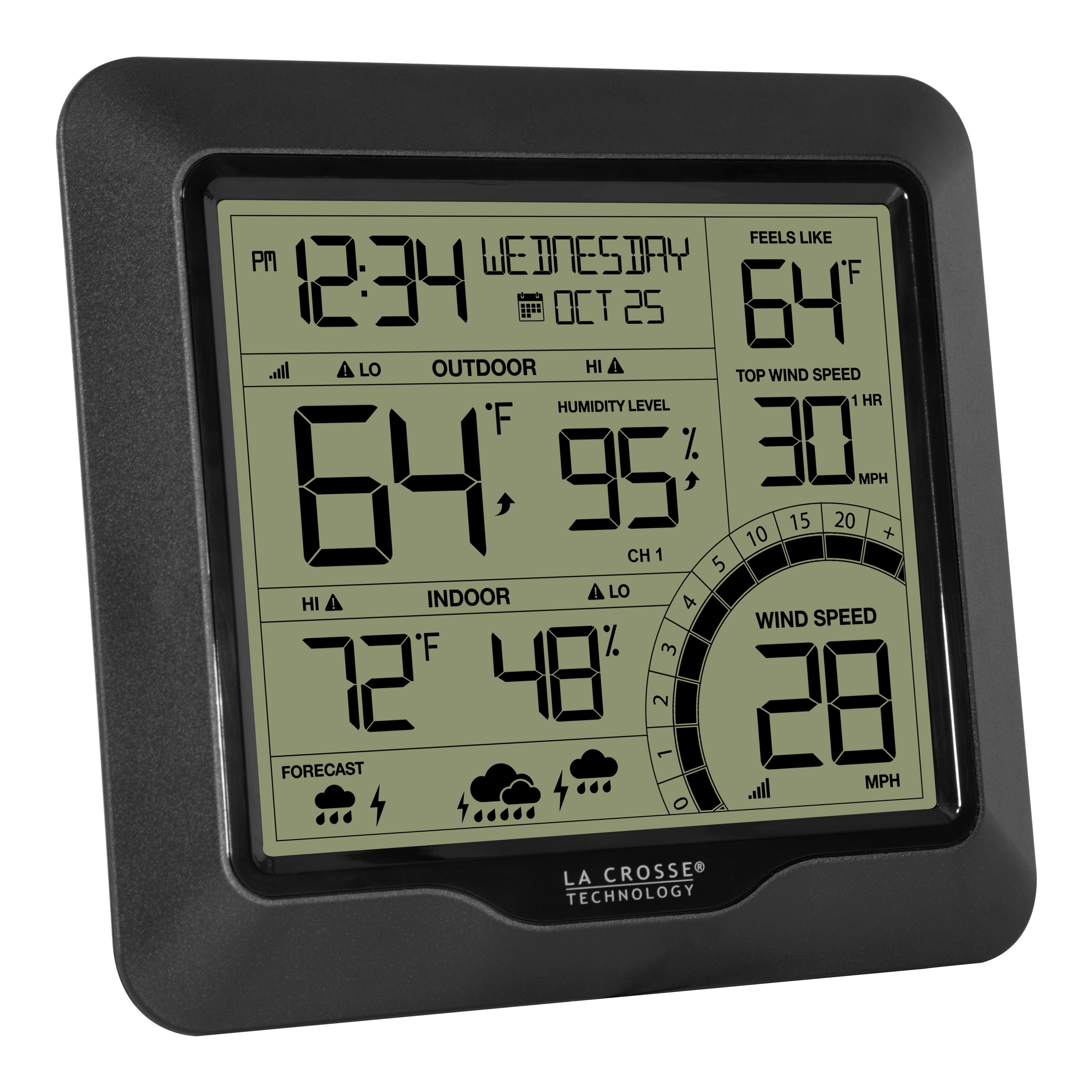 La Crosse Wireless Remote Titanium Weather Station Inside Outside Temperature La Crosse Wireless Remote Titanium Weather Station Inside Outside Temperature