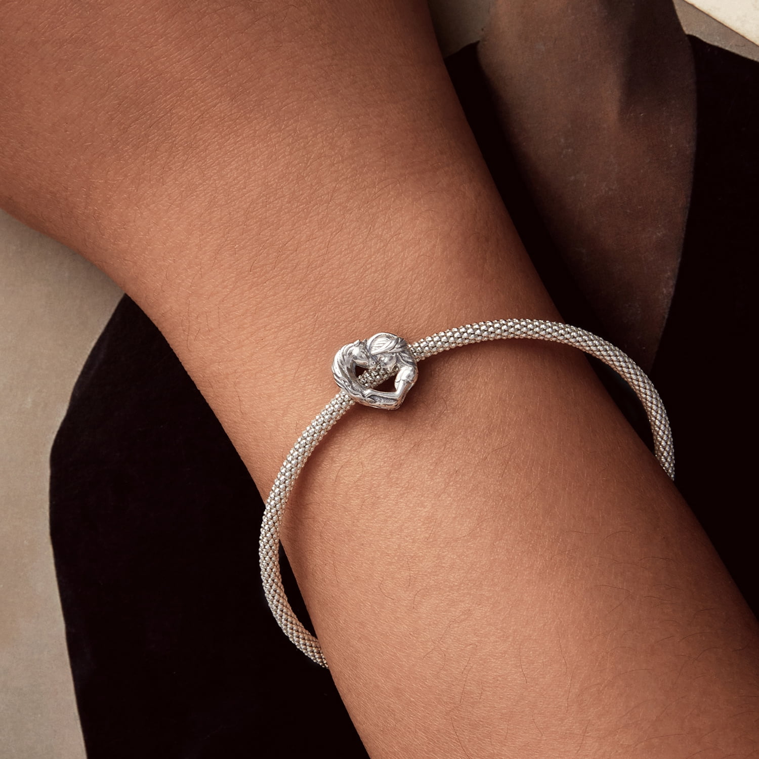 Horse Lover Girl Charm 925 Sterling Silver Charm,Charm for Bracelets , Perfect Gift for Women