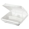 Genpak Foam Food Containers, 3-Comp, 9 1/4 X 9 1/4 X 3, White, 100/bag, 2 Bags/carton