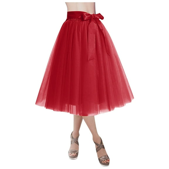 Stylish Women's Skirt Tutu Adult Short Petticoat Midi Skirt for Dressy Occasions Versatile Fashion Piece for Various Events and Parties