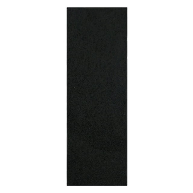 Furnish My Place Black 4' x 26' Solid Color Rug Runner, Made In Usa, Living Room, Indoor
