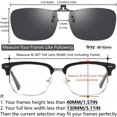 thumbnail image 4 of Gafas de sol con clip CAXMAN, polarizadas, color gris recetado, 4 of 6
