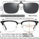 thumbnail image 4 of Gafas de sol con clip CAXMAN, polarizadas, color gris recetado, 4 of 6