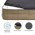 thumbnail image 3 of Cama ortopédica para perros, impermeable, para perros medianos, color avellana, 3 of 9