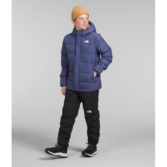 The North Face Boy's North Down Fleece-Lined Parka (Little Kids/Big Kids) Cave Blue XL (14-16 Big Kid)