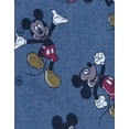 thumbnail image 4 of Disney Mickey Mouse Little Boys Chambray Hawaiian Button Down Shirt and Shorts Outfit Set Blue 6, 4 of 5