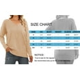 thumbnail image 5 of MOSHU V Neck Sweaters for Women Fall Lightweight Knit Pullover Sweater Side Slits Tops, 5 of 8