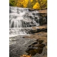 thumbnail image 2 of OBrien, Jay 23x32 White Modern Wood Framed Museum Art Print Titled - North Carolina, Brevard Waterfall in DuPont SF, 2 of 4