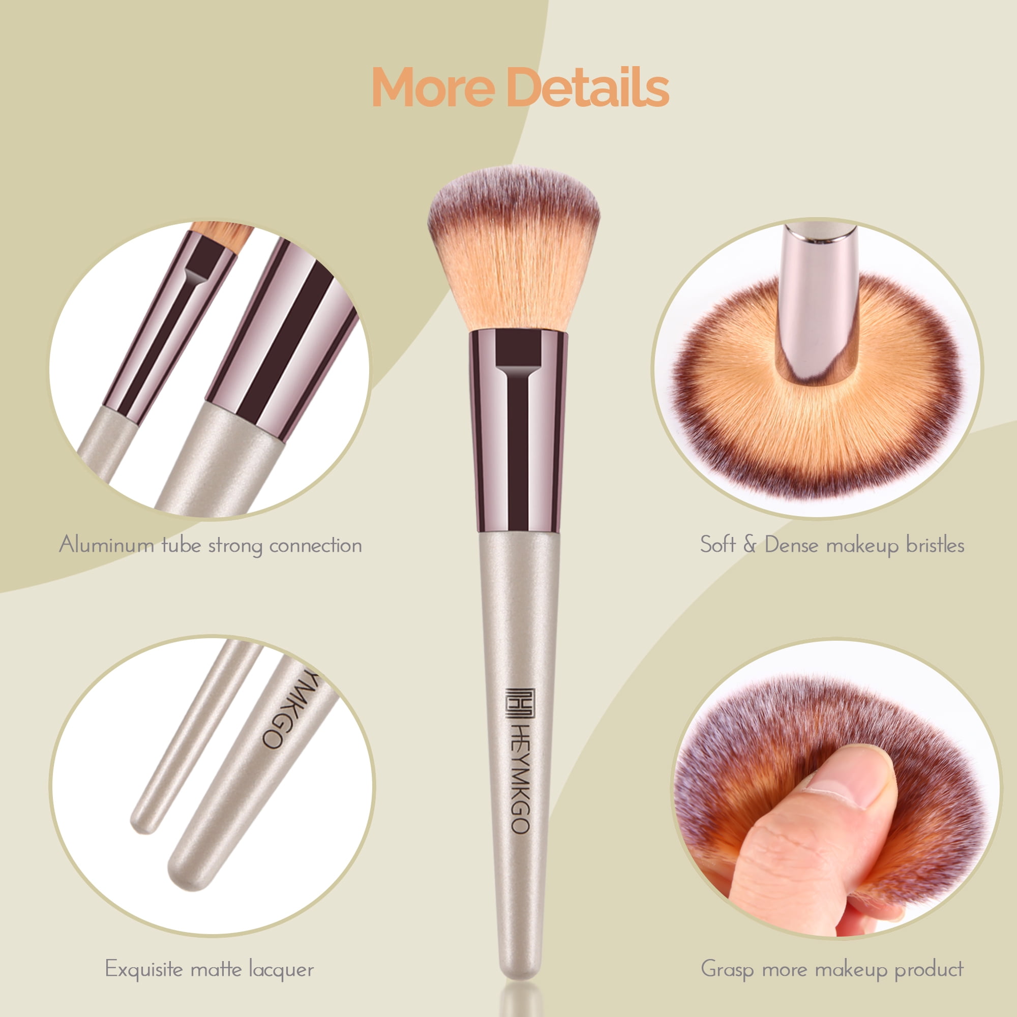 Generic Wet And Dry Dual-use Makeup Brush Soft Mushroom Head Concealer  Cream Smudge Brushes Puff Lip Brush Professional Makeup Tools DOU