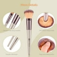 thumbnail image 4 of DUAIU Makeup Brushes 10PCS+4 Makeup Sponge Champagne Gold Professional Makeup Brush Sets Foundation Brush Powder Blush Concealers Eye Make up Brush Set, 4 of 6