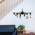 thumbnail image 3 of Handmadetneonsign Airplane Key Holder Wall Hanger, Airplane Wall Hooks, Airplane Key Holder Home Decor 93326, 3 of 5